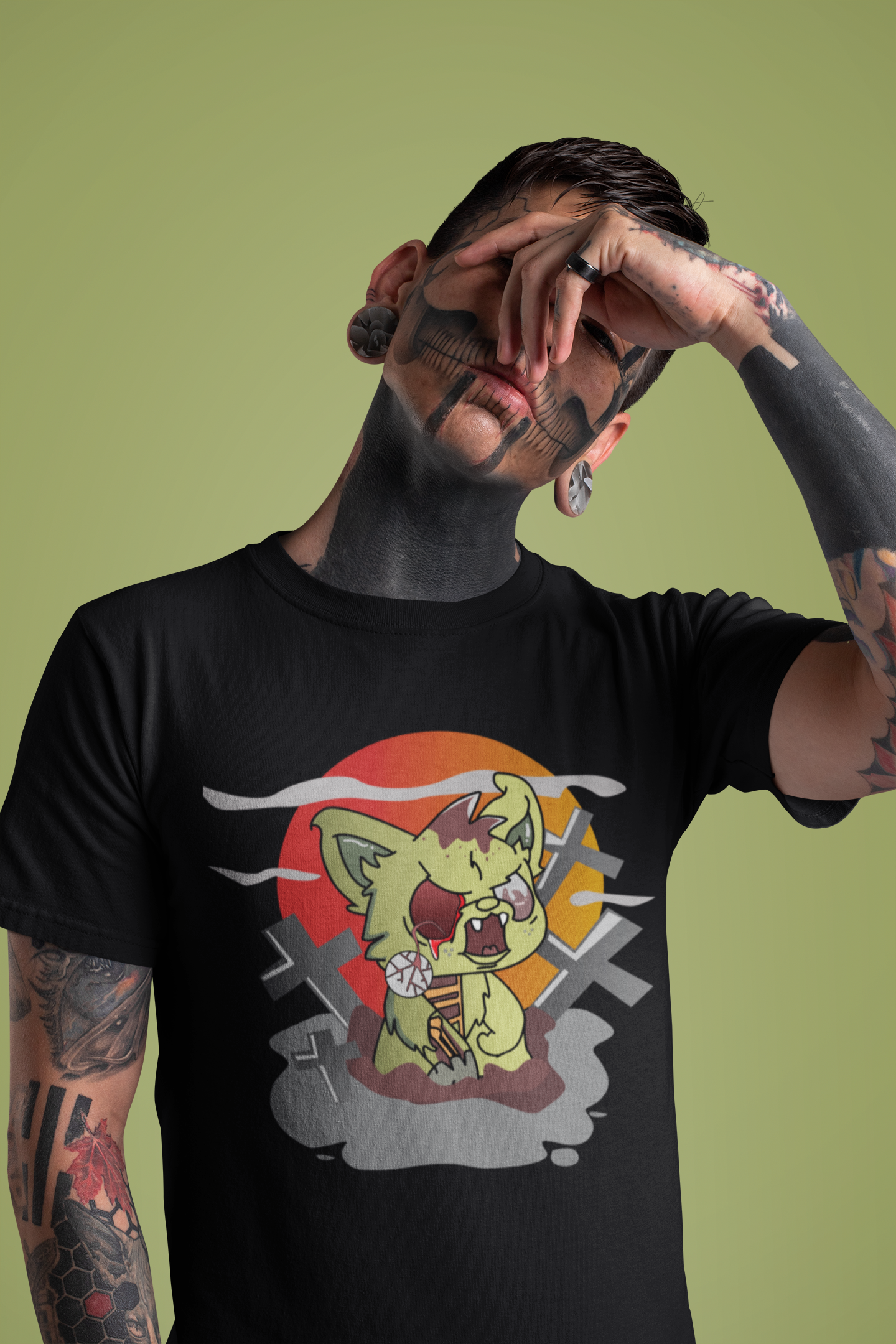 Zombie Chupacabra Champion T-shirt by Certified