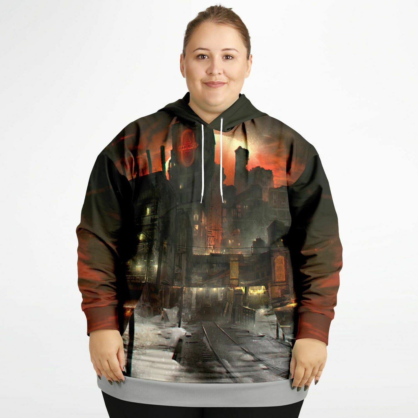 Sodium City +Size Pullover Hoodie by Marnie
